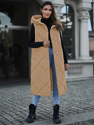 Vestă femei camel OZONEE JS/5M3165/84Z