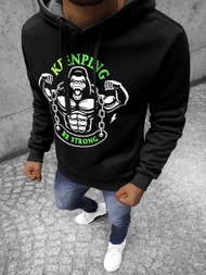 Hanorac bărbați neagră OZONEE JS/Y10068