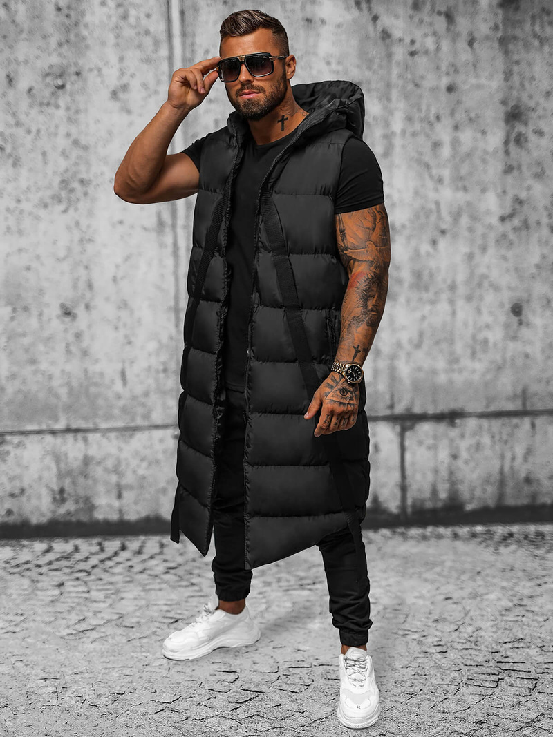 Vestă bărbați neagră OZONEE O/M3201