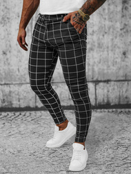 Pantaloni Chino Bărbaţi Negri OZONEE O/P4009