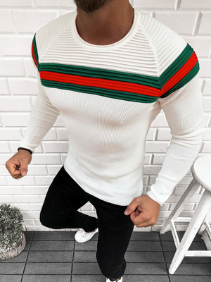 Pulover bărbați écru OZONEE L/2457