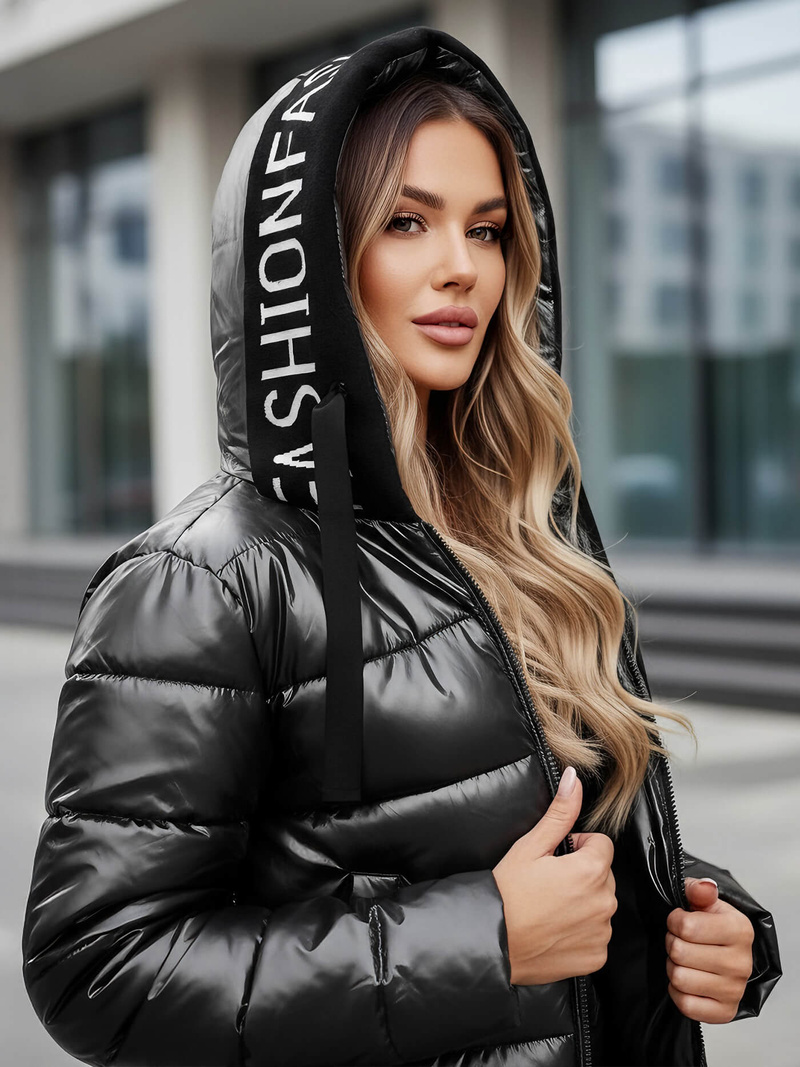 Geacă de femei neagra OZONEE JS/5M3188/392Z