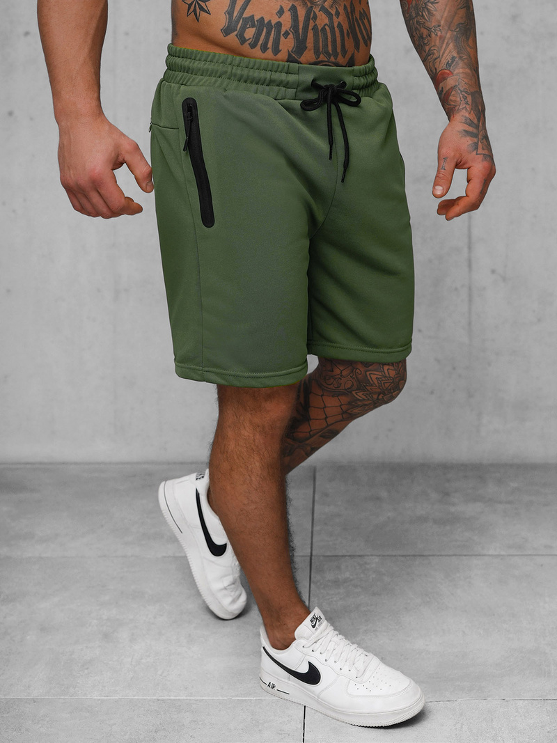 Pantaloni scurți sport bărbați kaki OZONEE JS/17K532/29