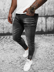 Blugi bărbaţi negri OZONEE NB/MP0199N