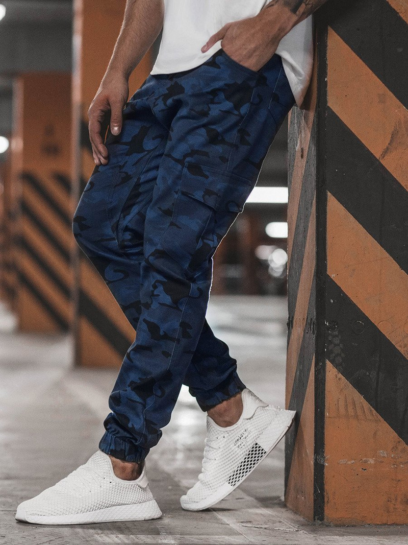 Pantaloni jogger bărbați bleumarin OZONEE A/404