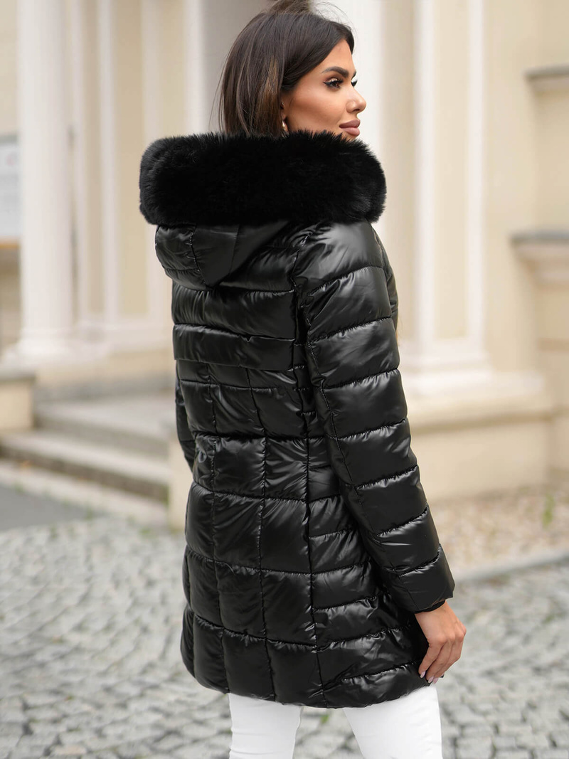 Geacă de femei neagră OZONEE JS/16M9120/392Z