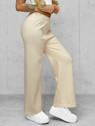 Pantaloni de dama écru OZONEE JS/92K526/155