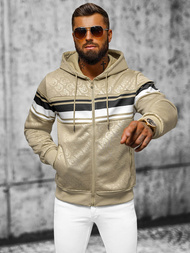 Hanorac bărbați bej OZONEE JS/3B563