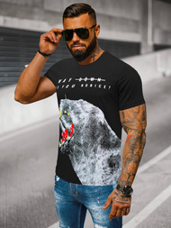 Tricou bărbați negru OZONEE O/T127/3Z