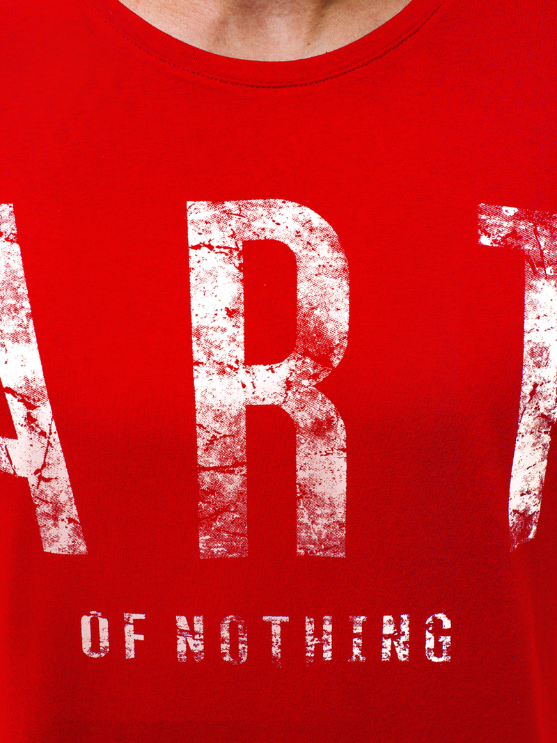 Tricou cu mânecă lungă roșu OZONEE O/1292Z