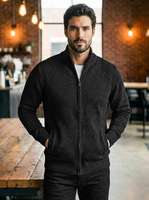 Pulover bărbați negru OZONEE JS/59B3611/3