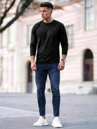 Blugi bărbaţi albaștri închis OZONEE O/JK2951Z