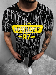 Tricou bărbați negru OZONEE JS/KS1993Z