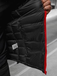 Jachetă de primăvară bărbați neagră/2 OZONEE JB/JP1111