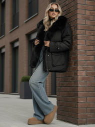 Geacă de femei neagra OZONEE JS/16M9185/392