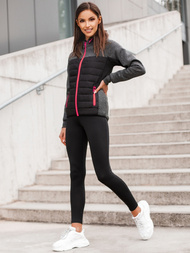 Jachetă femei negru OZONEE JS/KSW4002Z