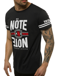 Tricou bărbați negri OZONEE JS/SS10968