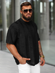 Tricou bărbați negru OZONEE O/B1149