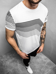 Tricou bărbați alb OZONEE JS/KS2058Z