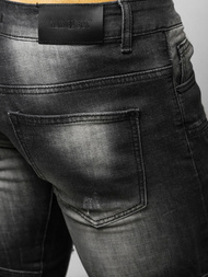 Blugi bărbaţi negri OZONEE NB/MP0046N