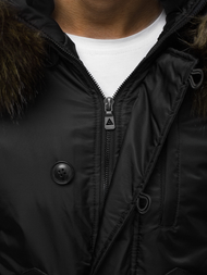 Jachetă bărbați neagră OZONEE O/99123