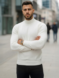 Pulover bărbați alb OZONEE V/V24503