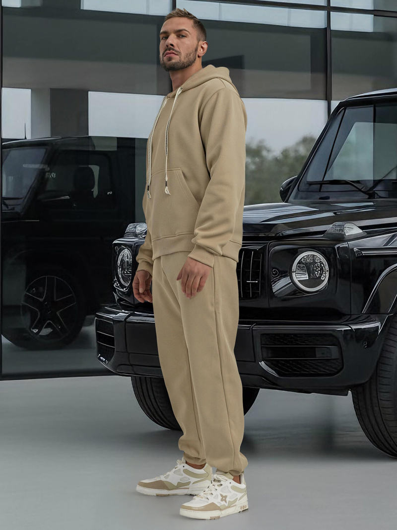 Compleu sport bărbaţi bej OZONEE O/3C582AB