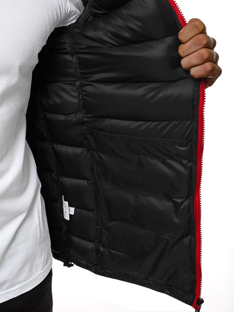 Jachetă de primăvară bărbați neagră/2 OZONEE JB/JP1111