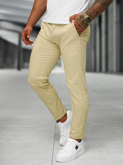 Pantaloni Bărbaţi Bej OZONEE BL/SK222/6