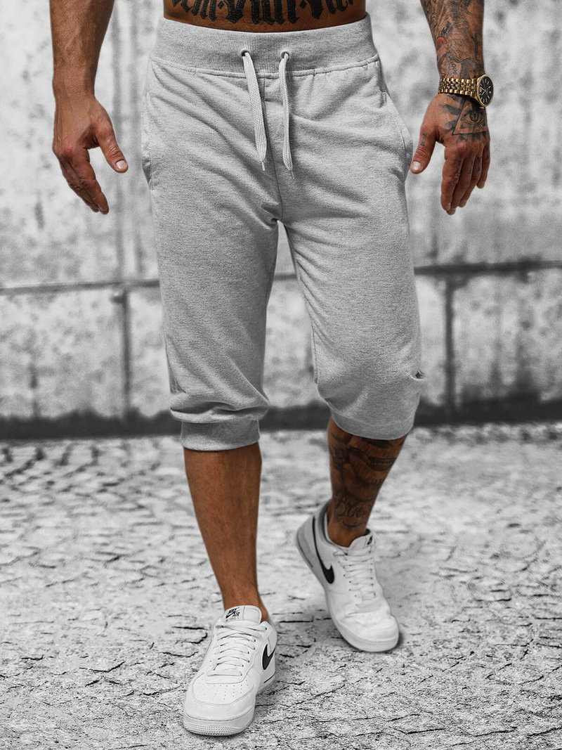 Pantaloni scurți sport bărbați gri OZONEE JS/XW07/2Z