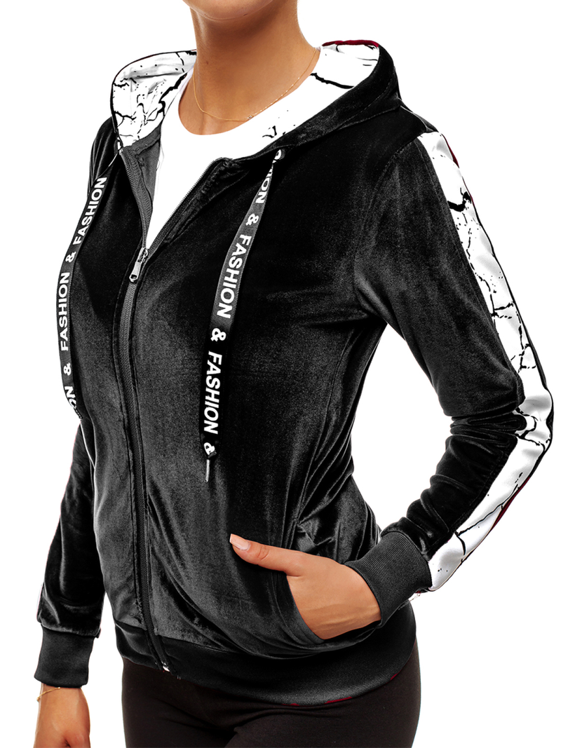 Hanorac femei neagră OZONEE O/82270