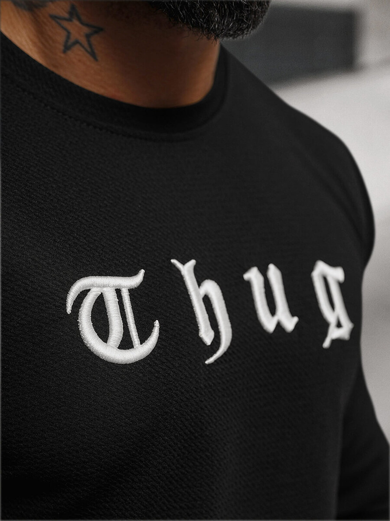 Bluză bărbați neagră OZONEE O/T6612