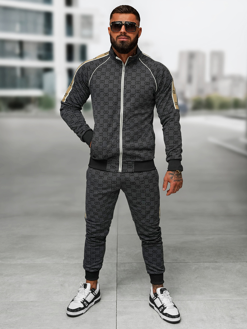 Compleu sport bărbaţi negru OZONEE O/FF5110AB