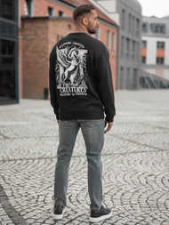 Hanorac bărbați negru OZONEE JS/65B3919/3