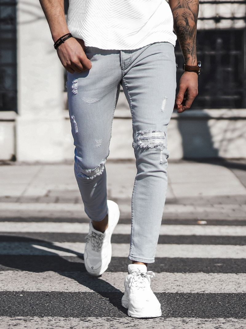 Blugi bărbaţi gri OZONEE DO/2463