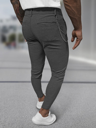Pantaloni chino bărbaţi antracit OZONEE DJ/3300