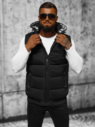 Vestă bărbați neagră OZONEE JS/84M3028/392