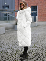 Geacă de femei alb OZONEE JS/5M3173/281Z