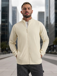 Bluză bărbați écru OZONEE JS/HH016/1