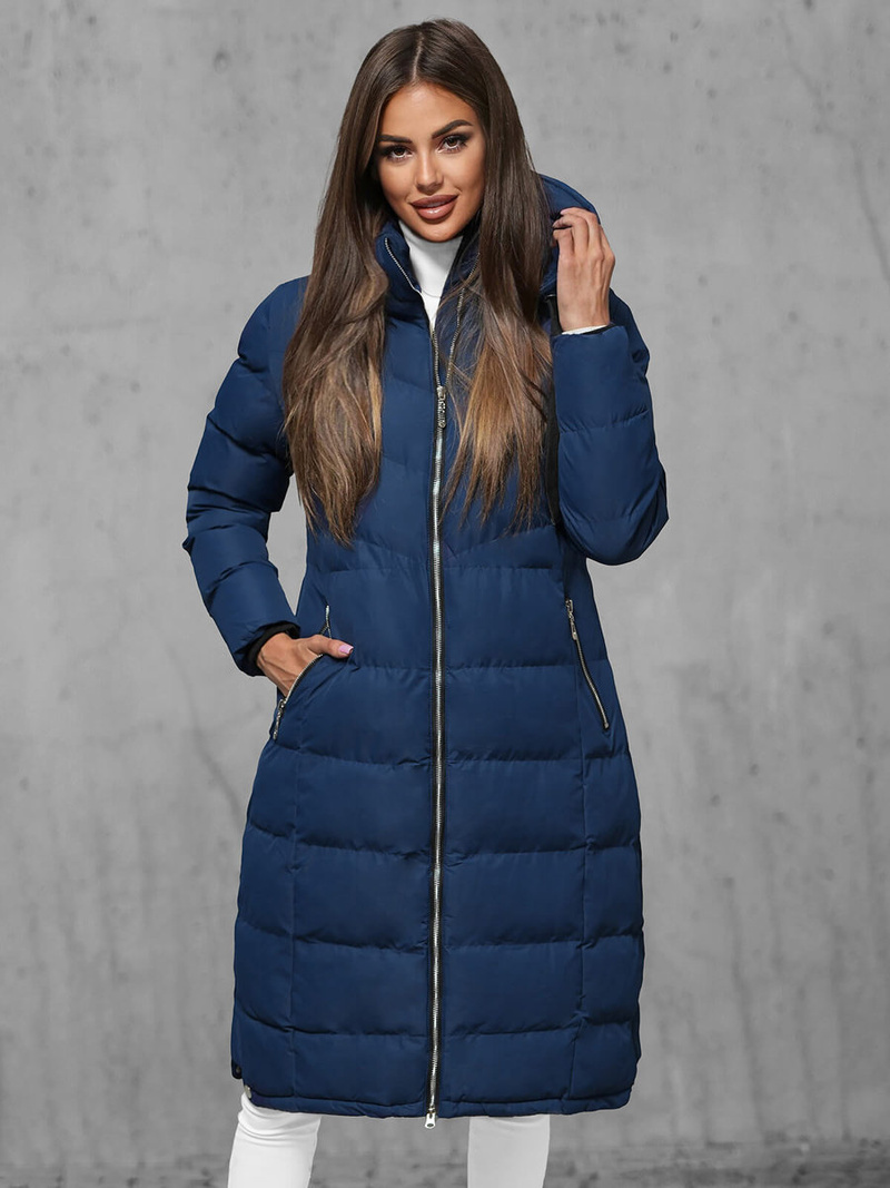 Geacă de femei albastru marin OZONEE JS/M736/215