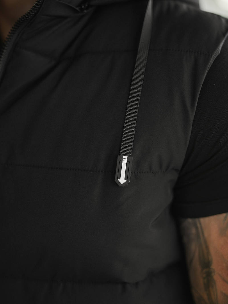 Vestă bărbați neagră OZONEE JS/32M1780/392Z