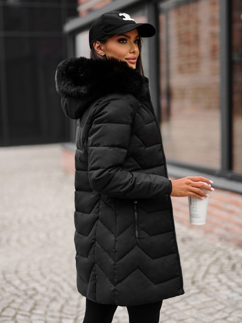 Geacă de femei neagra OZONEE JS/16M9121/392Z