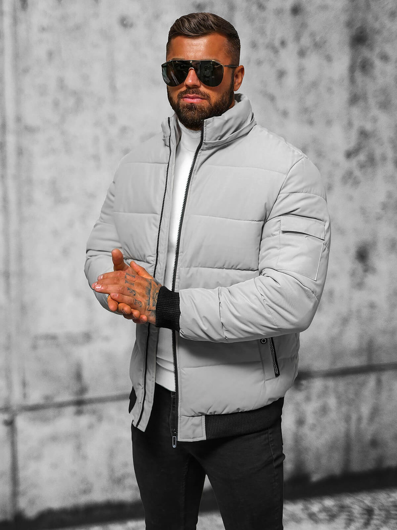 Geacă de bărbați gri OZONEE JS/31M5006