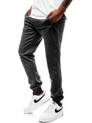Pantaloni de trening bărbaţi antracit JS/XW007S