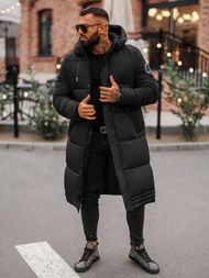 Geacă de iarnă bărbați neagră OZONEE JS/19M1290/392