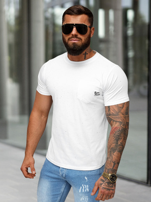Tricou bărbați alb OZONEE O/QQ1387