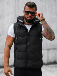 Vestă bărbați neagră OZONEE JS/5M758/392