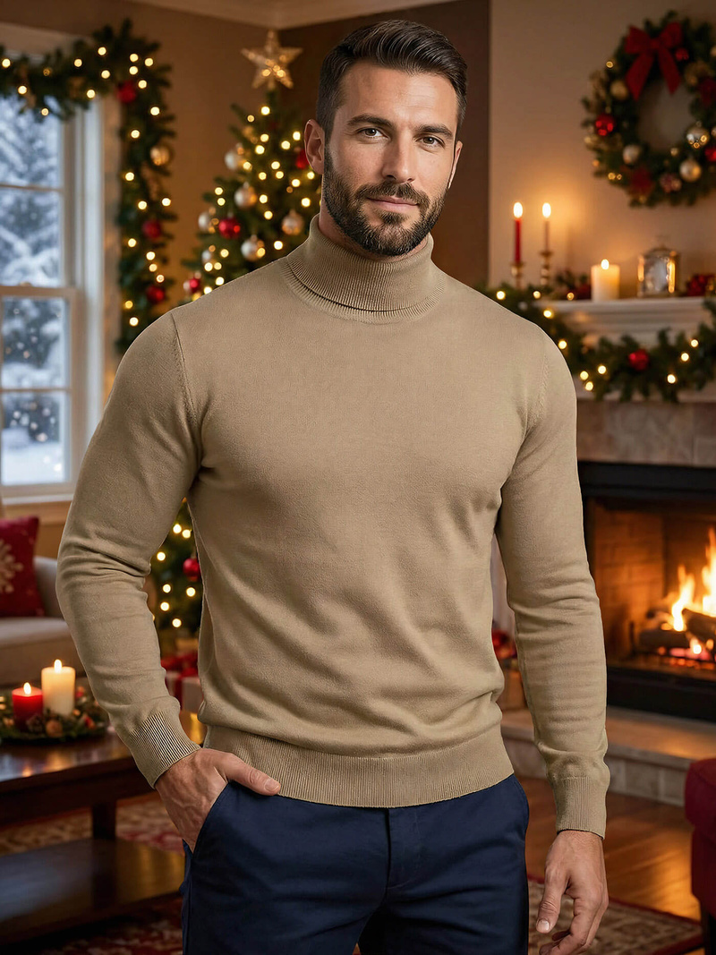 Pulover bărbați camel OZONEE V/V24504Z