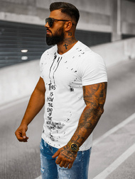 Tricou bărbați alb OZONEE O/8T1259/1