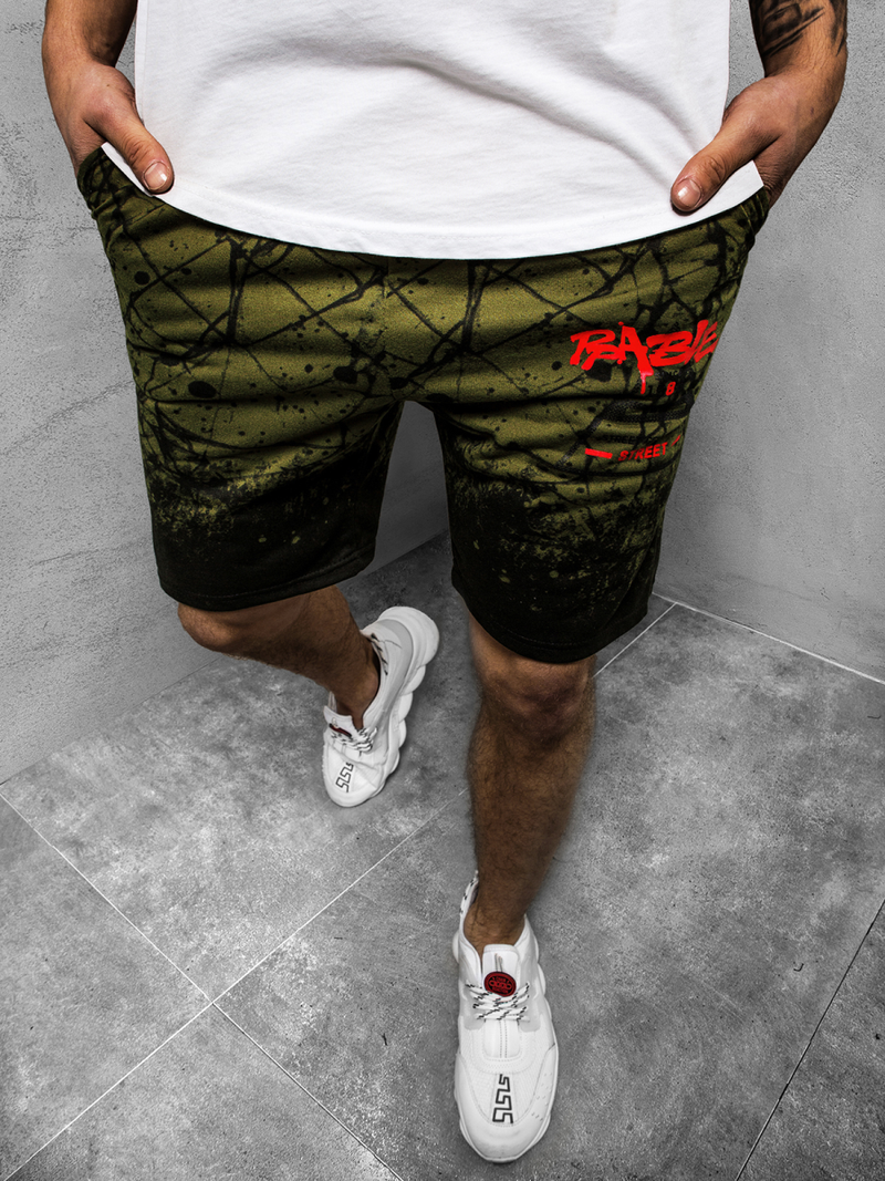 Pantaloni scurti bărbați verde OZONEE JS/KK300162Z